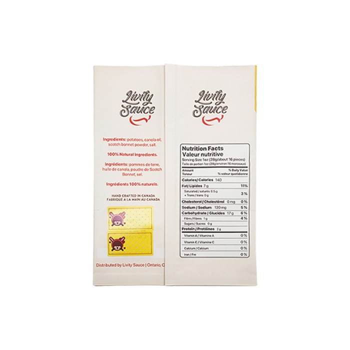 China digitally printed potato chip bags